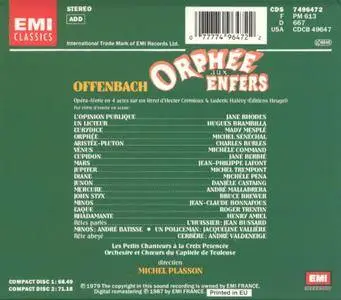Orchestre du Capitole de Toulouse, Michel Plasson - Offenbach: Orphee aux Enfers (1987)