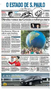 Jornal O Estado de São Paulo - 18 de junho de 2012 - Segunda