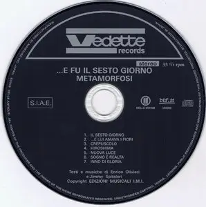 Metamorfosi - ...E Fu Il Sesto Giorno (1972) [2009 Japanese Ed.]