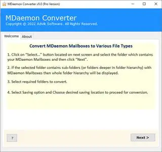 Advik MDaemon Converter 9.0