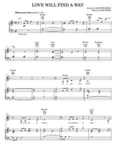 Love Will Find A Way - Jack Feldman, The Lion King (Piano-Vocal-Guitar)