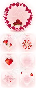 Pink heart cards