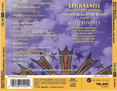 Erich Kunzel/Cincinnati Pops Orchestra featuring King'Singers - Music Of The Beatles (2001) {Telarc} **[RE-UP]**