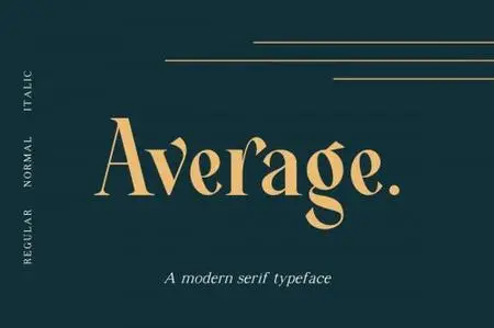 CreativeMarket - Average - Modern Serif Typeface 4198045