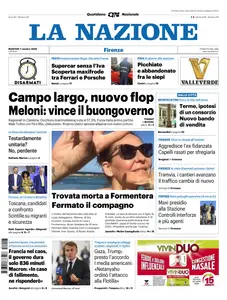 La Nazione Firenze - 7 Ottobre 2025