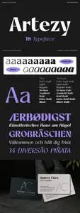 Artezy - Modern Decorative Sans Font PUAY6ZC