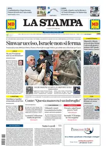 La Stampa Imperia e Sanremo - 18 Ottobre 2024