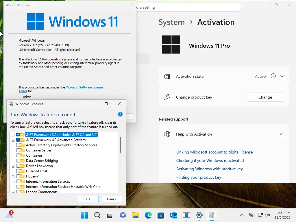 Windows 11 Pro 25H2 Build 26200.7019 (No TPM Required) Multilingual Preactivated
