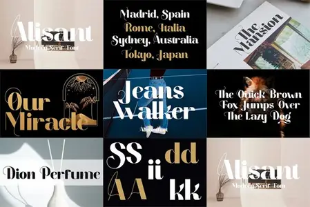 Alisant - Modern Stylish Serif Font