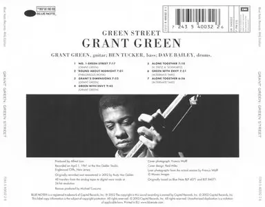 Grant Green - Green Street (1961) {2002 Rudy Van Gelder Remaster}