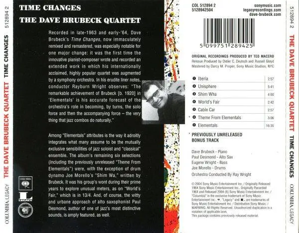 The Dave Brubeck Quartet - Time Changes (1964) {Columbia} / AvaxHome