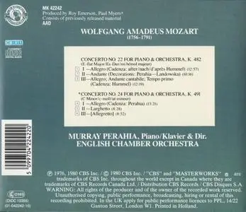 Murray Perahia - Mozart: Piano Concertos Nos. 22 & 24 (1986)