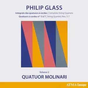 Quatuor Molinari - Glass: Complete String Quartets - String Quartets Nos. 5-7 (Vol. 2) (2023) [Official Digital Download 24/96]