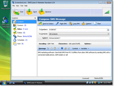 SMS Caster E-Marketer 3.6