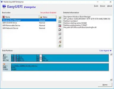 instal EasyUEFI Enterprise 5.0.1