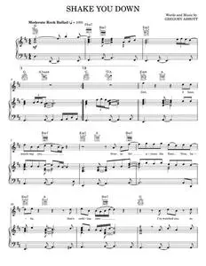 Shake you down - Gregory Abbott (Piano-Vocal-Guitar)