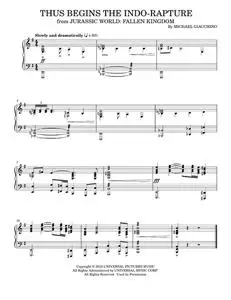 Thus Begins The Indo-Rapture - Michael Giacchino (Piano Solo)