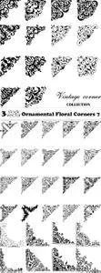 Vectors - Ornamental Floral Corners 7