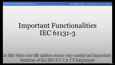 PLC Programming - Learn the basics with CoDeSys