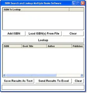 ISBN Search and Lookup Multiple Books Software v7.0