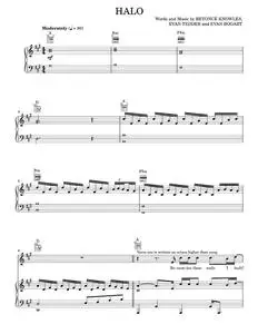 Halo - Beyonce, Glee TV Series (Piano-Vocal-Guitar)