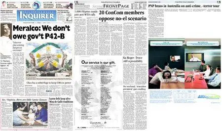 Philippine Daily Inquirer – December 19, 2005