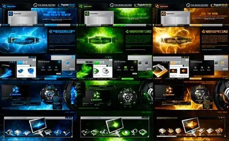 Hyperdesk Dark Matter XP Themes - Most Awesome Windows Themes (New Reloaded)