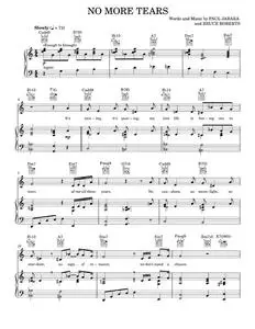 No More Tears (Enough Is Enough) - Barbra Streisand and Donna Summer, Donna Summer (Piano-Vocal-Guitar)