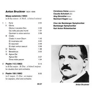 Bruckner: Missa Solemnis - Psalms 112 & 150 - Karl Anton Rickenbacher