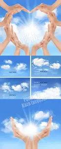 Sky & hands