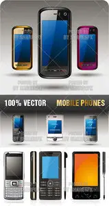 Stock Vector - Mobile Phones