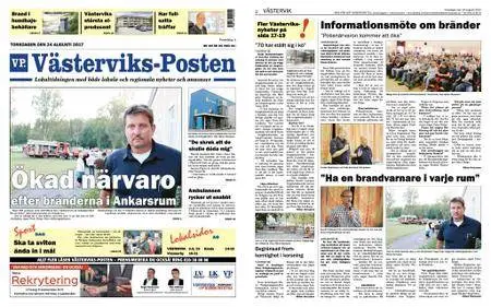 Västerviks-Posten – 24 augusti 2017