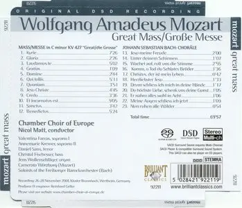 W. A. Mozart - Great Mass in C minor KV 427/J.S. Bach: Chorale (Nicol Matt) [2004] (Redbook Layer Hybrid SACD rip)