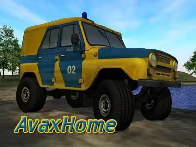3D Cars Models - UAZ 469 - Milicia of USSR