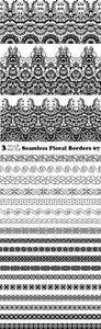 Vectors - Seamless Floral Borders 67