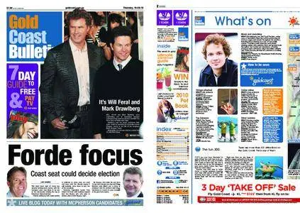 The Gold Coast Bulletin – August 19, 2010