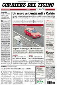 Corriere del Ticino - 8 Settembre 2016