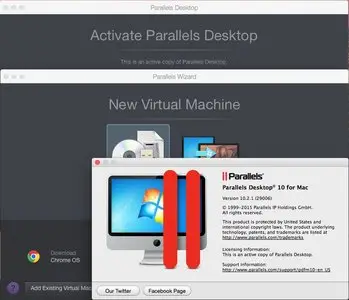 Parallels Desktop 10.2.1.29006 Multilingual Mac OS X