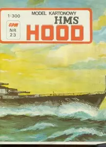Model Kartonowy №23 - HMS Hood