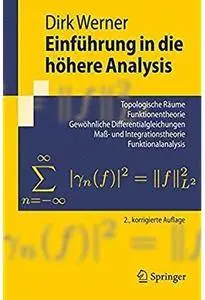 Einführung in die höhere Analysis (Auflage: 2)