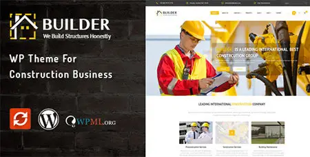 ThemeForest - Builder v1.2 - WP Theme for Construction Business 