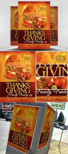 Thanksgiving Funday Flyer Template