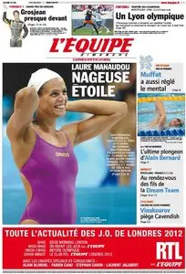 L'Equipe Edition du Dimanche 29 Juillet 2012