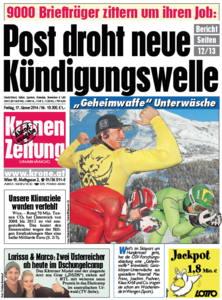 Kronen Zeitung, 17. Januar 2014