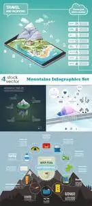 Vectors - Mountains Infographics Set