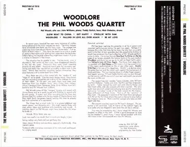 The Phil Woods Quartet - Woodlore +4 (1955) {2013 Japan Prestige 7000 Chronicle SHM-CD HR Cutting Series}