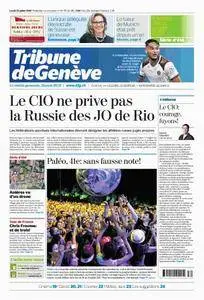 Tribune de Genève du 25 Juillet 2016