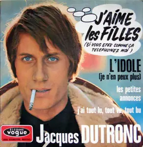 Jacques Dutronc - J'aime Les Filles (1967) Vogue EPL 8536 (24bit/96kHz) Single