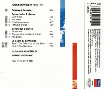 Vladimir Ashkenazy, Andrei Gavrilov - Stravinsky: Works for two pianos (2010)