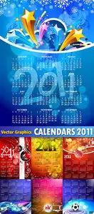 Vector calendars 2011